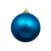 Farrisilk Turquoise Matte Ball Ornament, 6"