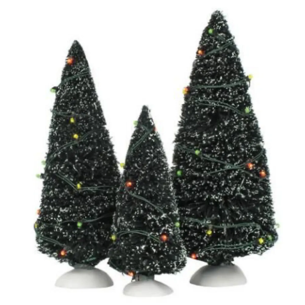 Department 56 Twinkling Lit Trees Green Set, Dept. 56 Village