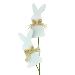 Liberty Floral Two Bunny Bow Tie Spray
