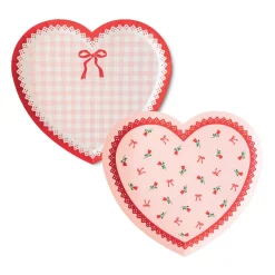 Harlow & Grey Valentine's Day Lace Heart Shaped Plate Set