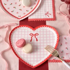 Harlow & Grey Valentine's Day Lace Heart Shaped Plate Set