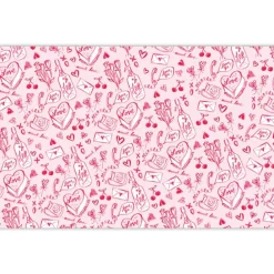 RosanneBeck Collections Valentine Toile Placemat Set