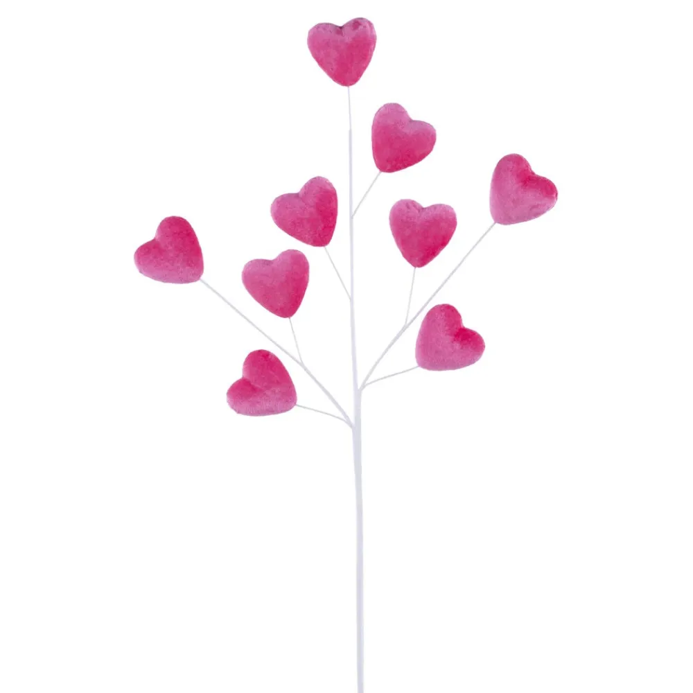 Craig Bachman Velvet Heart Spray, Pink