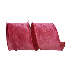 Reliant Ribbon Velvet Plush Deluxe Ribbon, 4" X 10YD
