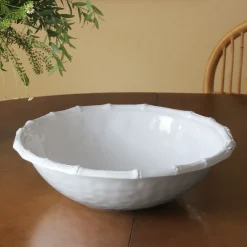 Beatriz Ball VIDA Bamboo Large Salad Bowl, White