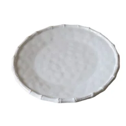 Beatriz Ball VIDA Bamboo Round Platter, White