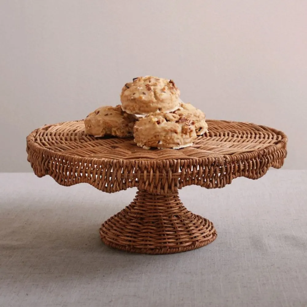 Beatriz Ball VIDA Rattan Round Pedestal