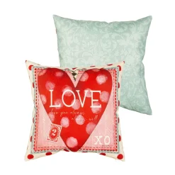 Evergreen Vintage Valentine Pillow