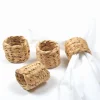 8 Oak Lane Water Hyacinth Napkin Ring Set