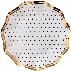 Sophistiplate Wavy Appetizer Bowl, Blanc & Noir