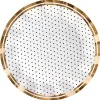 Sophistiplate Wavy Dinner Plate, Blanc & Noir