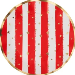Sophistiplate Wavy Dinner Plate, Patriotic Confetti