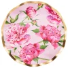Sophistiplate Wavy Dinner Plate, Pink Peonies