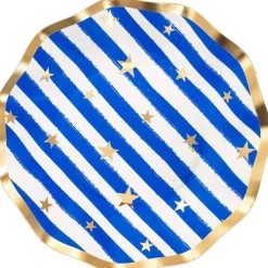 Sophistiplate Wavy Salad Plate, Patriotic Confetti