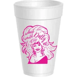 Sassy Cups What Would Dolly Do? Foam Cup Sleeve