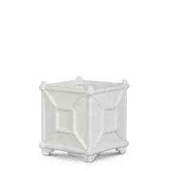 RAZ White Bamboo Planter, Small