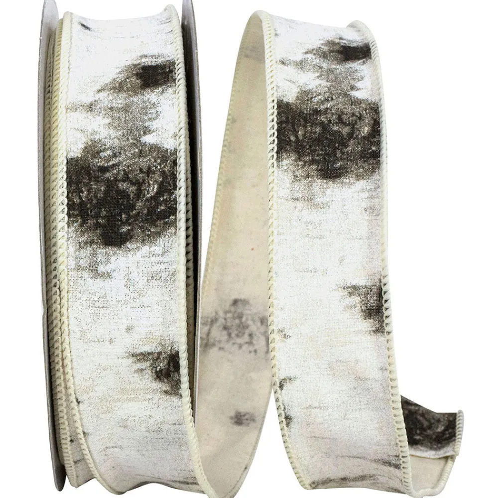 Reliant Ribbon White Birch Trees Bark Forest Ribbon, 1.5" X 10YD