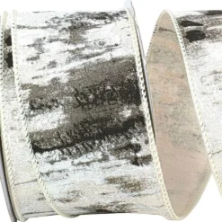 Reliant Ribbon White Birch Trees Bark Forest Ribbon, 2.5" X 25YD