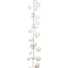 Farrisilk 10' White Candy Apple Ball Garland