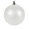 Farrisilk White Candy Apple Ball Ornament, 8"