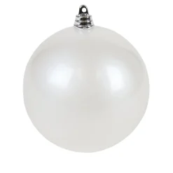 Farrisilk White Candy Apple Ball Ornament, 8"