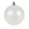 Farrisilk White Candy Apple Ball Ornament, 6"