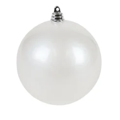 Farrisilk White Candy Apple Ball Ornament, 6"
