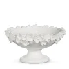 RAZ White Floral Decorative Bowl
