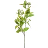 RAZ White Floral Leaf Stem
