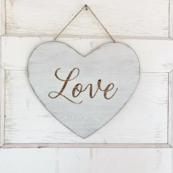 Burton & Burton White Hanging Love Heart
