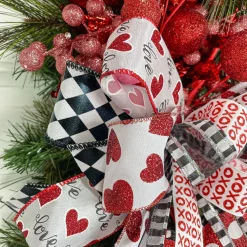 Reliant Ribbon White Heart Love - 2.5"X10YD
