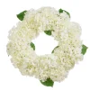 RAZ White Hydrangea Wreath, 26"