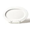 Happy Everything White Stripe Big Oval Platter by !