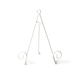 Happy Everything White Swirl Big Plate Stand by !