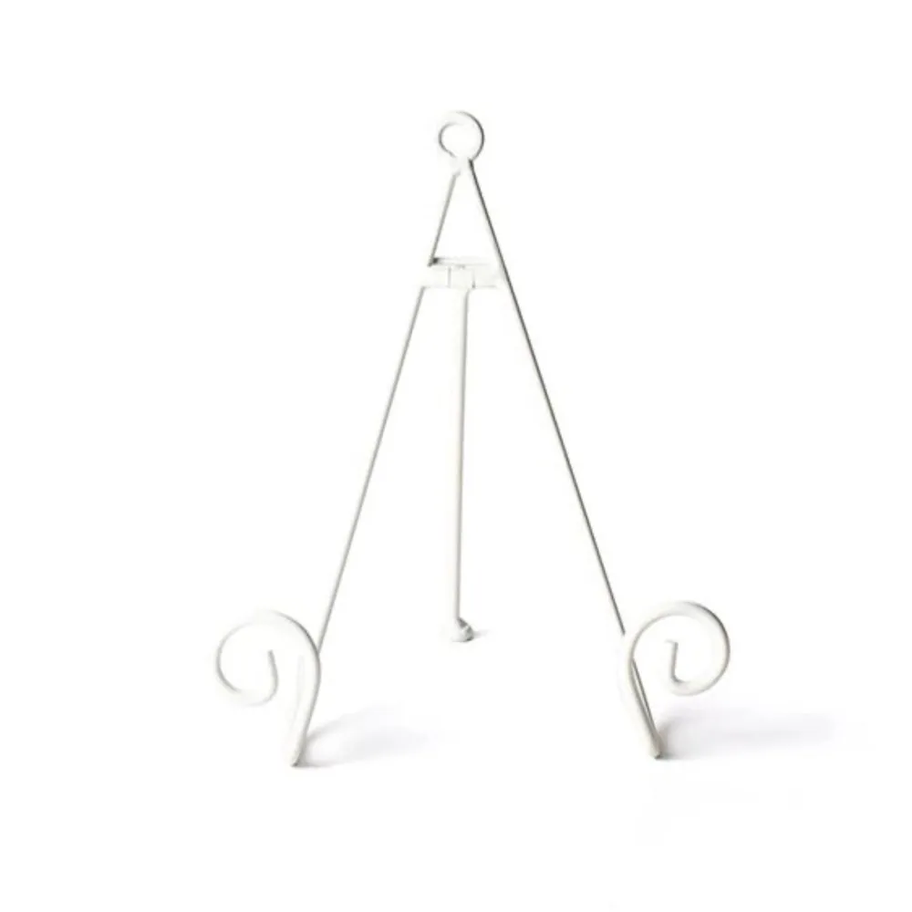 Happy Everything White Swirl Big Plate Stand by !