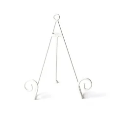 Happy Everything White Swirl Mini Plate Stand by !