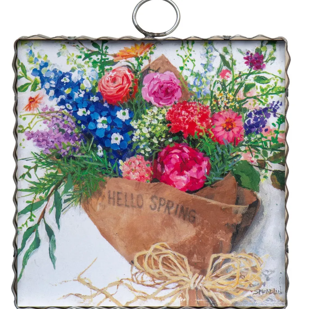The Round Top Collection Wildflower Bouquet Mini Gallery Art