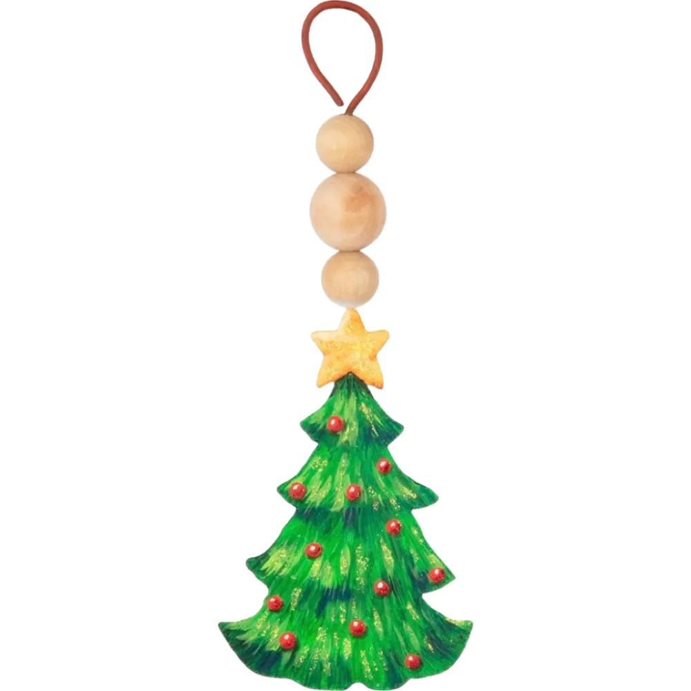 The Round Top Collection Wood Bead Holiday Ornament