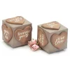 Burton & Burton Wood Heart Cube