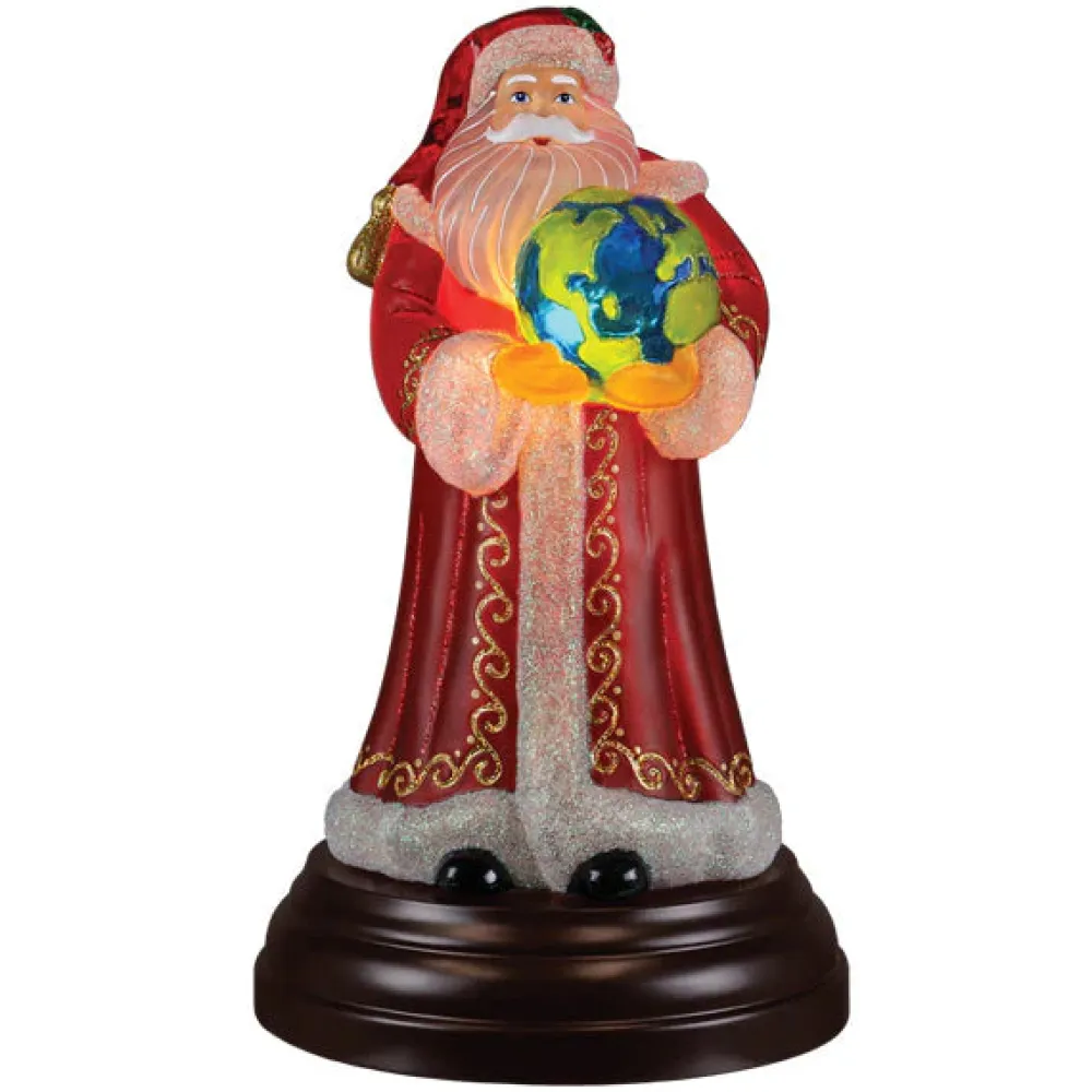 Old World Christmas World Peace Santa Light