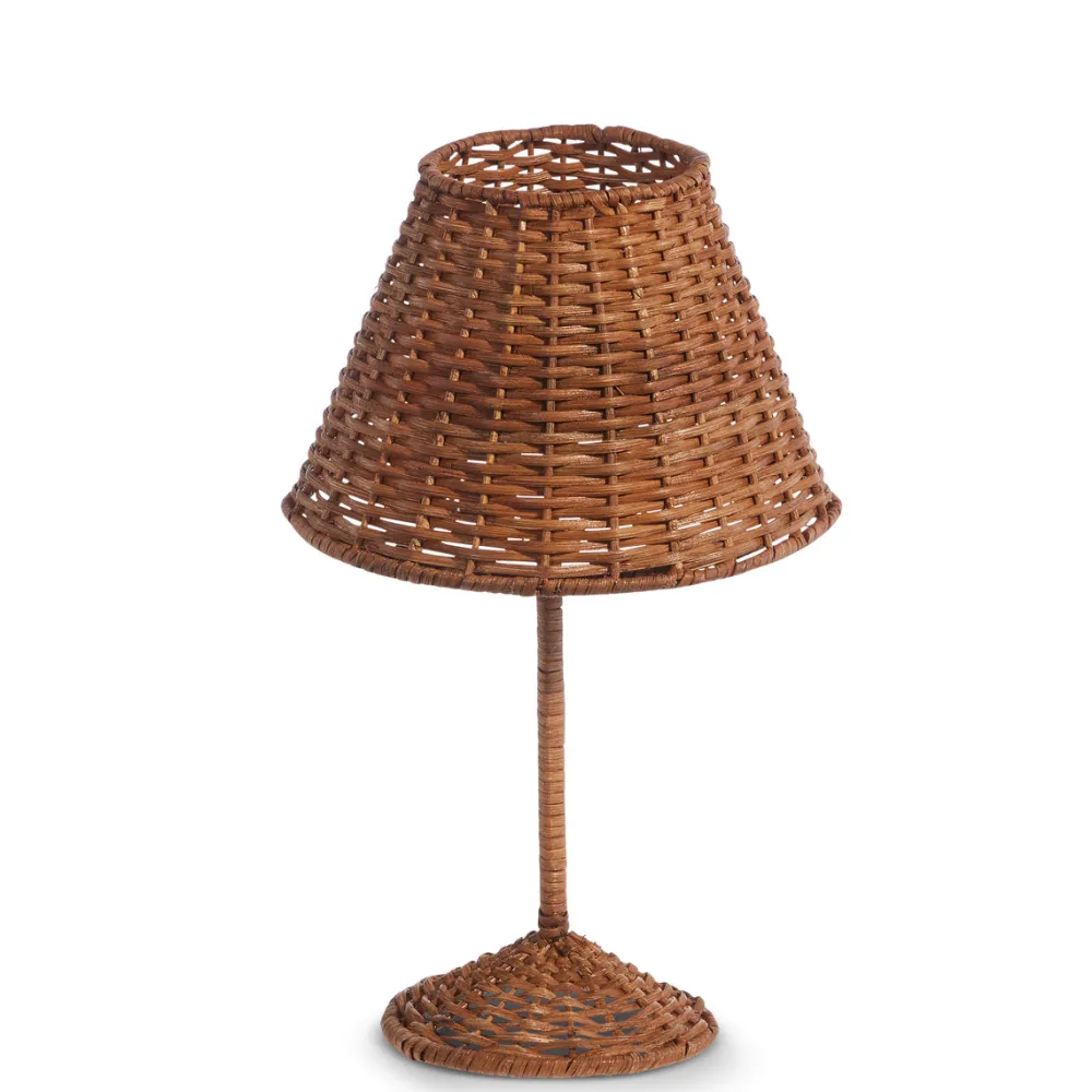 RAZ Woven Candle Holder with Shade