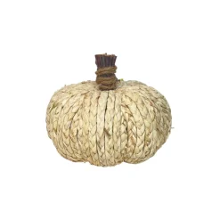 Liberty Floral Woven Corn Husk Pumpkin, Small