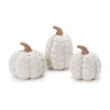 Two's Company Woven Pumpkins, Cream