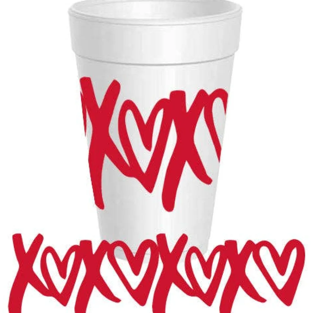 Sassy Cups XOXO Foam Cup Sleeve