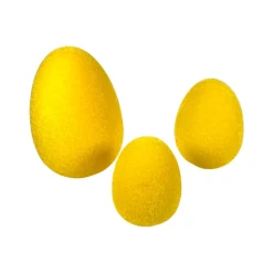 180 Degrees Yellow Flocked Eggs