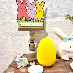 180 Degrees Yellow Flocked Eggs