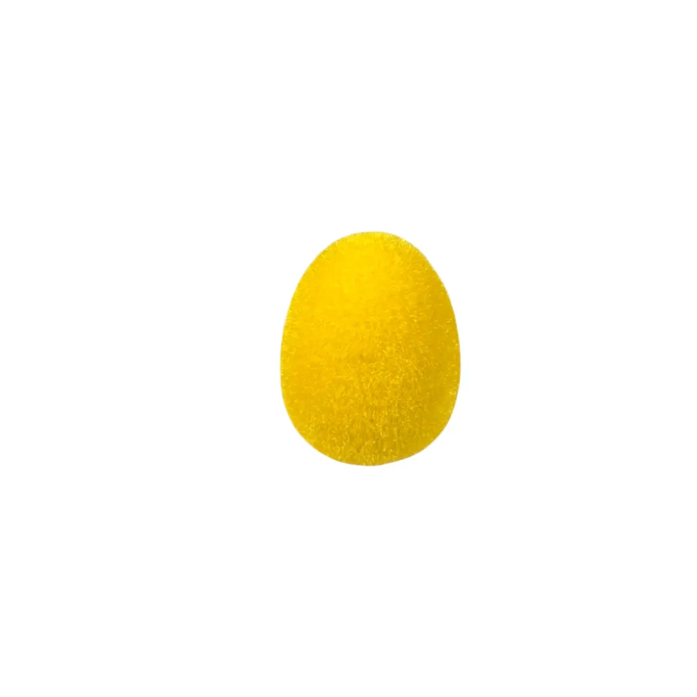 180 Degrees Yellow Flocked Eggs