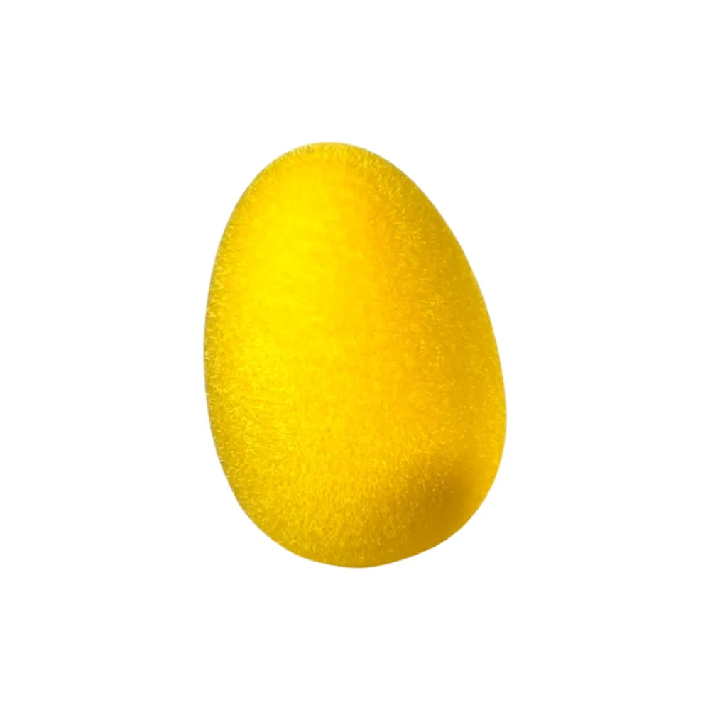 180 Degrees Yellow Flocked Eggs