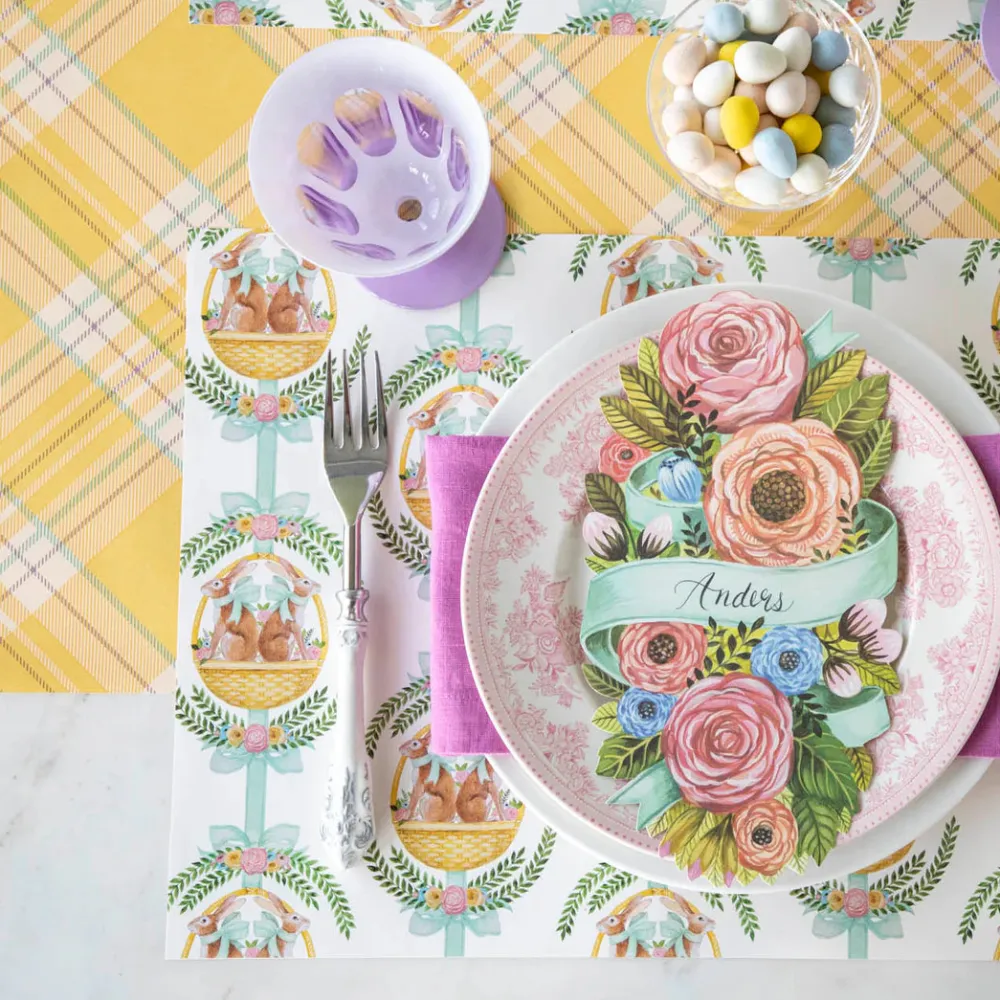Hester & Cook Yellow Plaid Runner