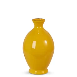 RAZ Yellow Vase, 10"